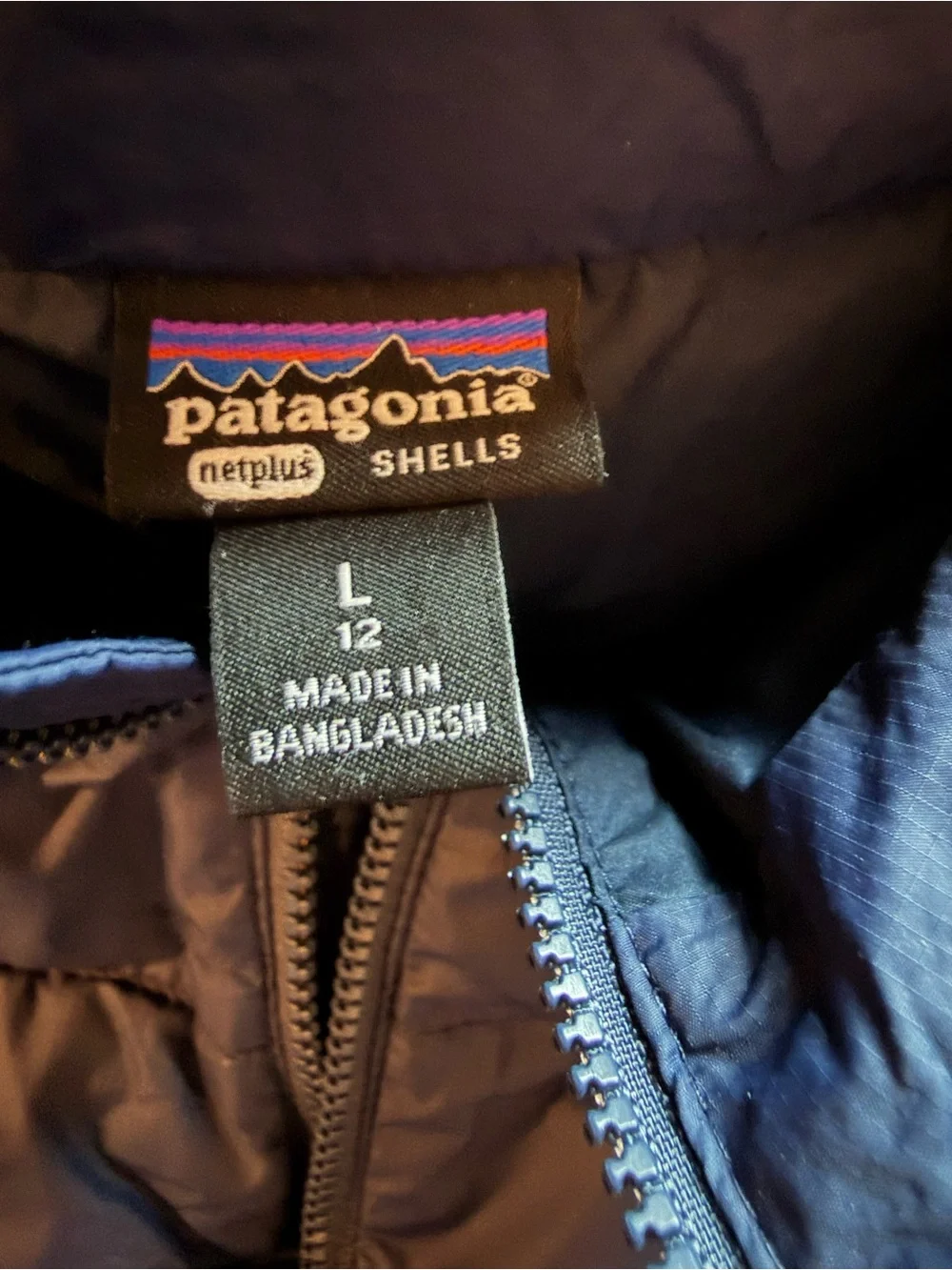 Patagonia Kids Navy Quilted Puffer Jacket
